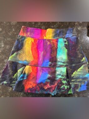 Multicolor Tie-Dye Athletic Skort - Women's